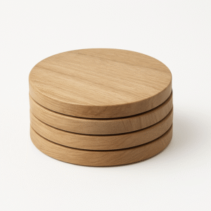 Wooden Coaster Set (4 pcs)